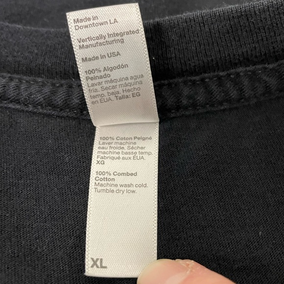 American Apparel black The Hold Steady graphic band tee sz XL *RARE* - Picture 7 of 10